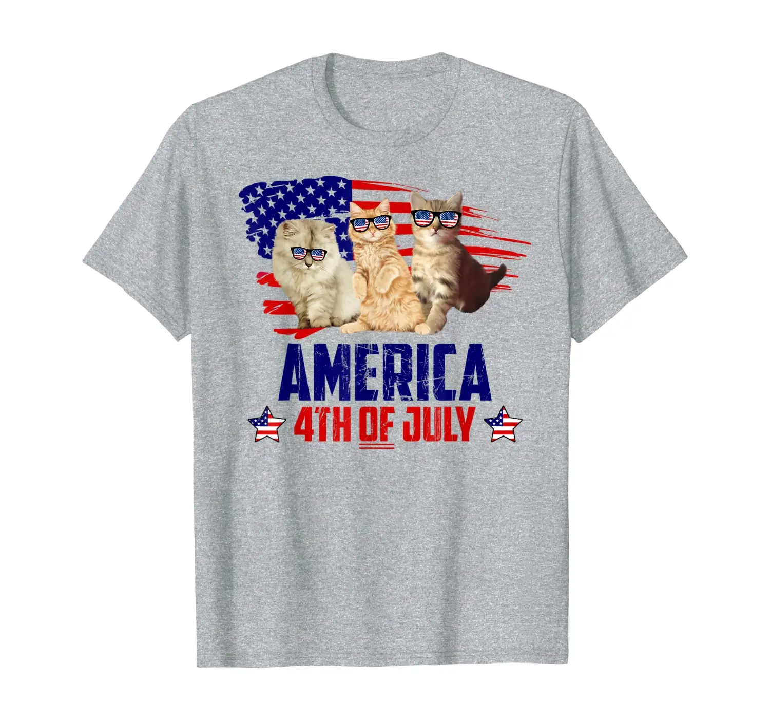 

Cat Patriotic American America 4th Of July Tshirt Gifts