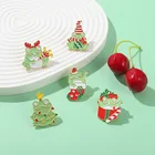 Рождественская лягушка, эмалированные булавки, индивидуальная волшебная палочка, женская шляпа, значок, Детская мультяшная бижутерия, новогодний подарок для детей