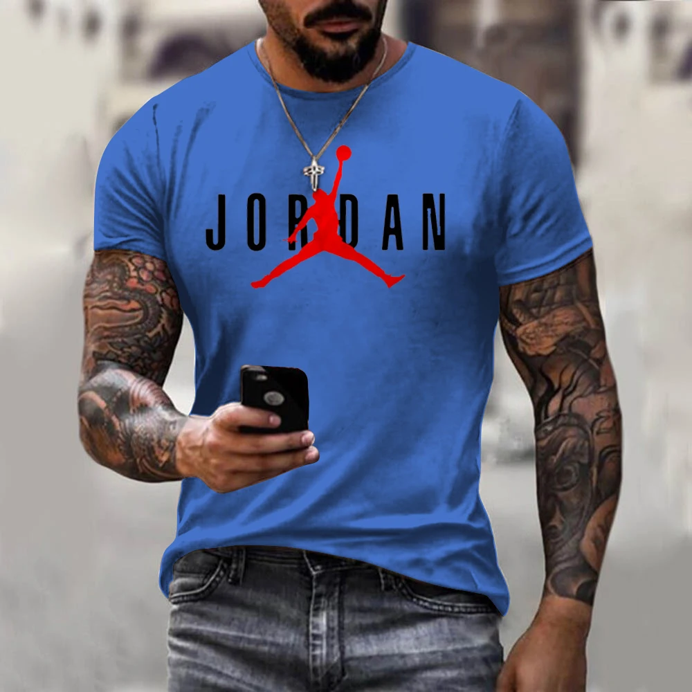 

2021 summer new 3D printing men's fashion round neck T-shirt hip-hop top casual breathable street comfortable top