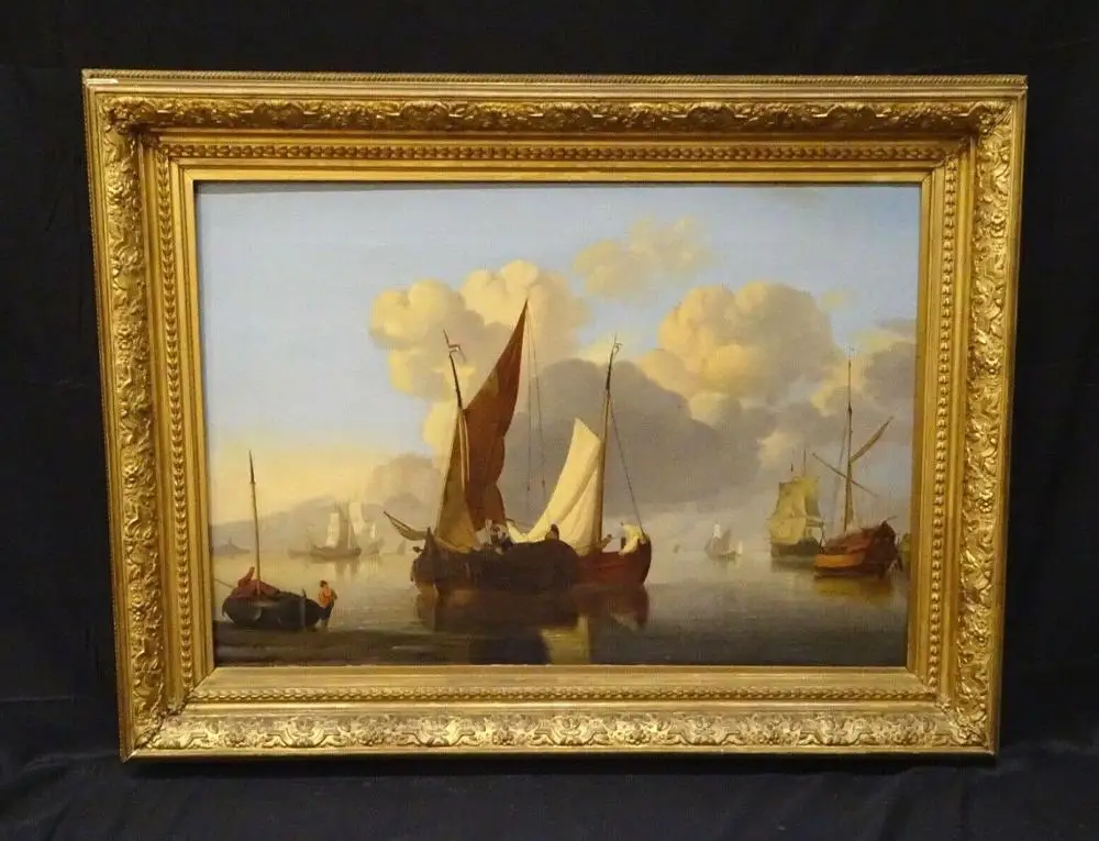 Высокое искусство 19 век живопись масляными красками море голландское большое