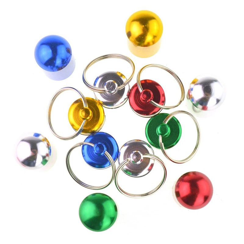 

6 Colors Waterproof Aluminum Pill Box Medicine Case Container Bottle Holder Keychain Carabiner Outdoor Pill Case PillBox Travel