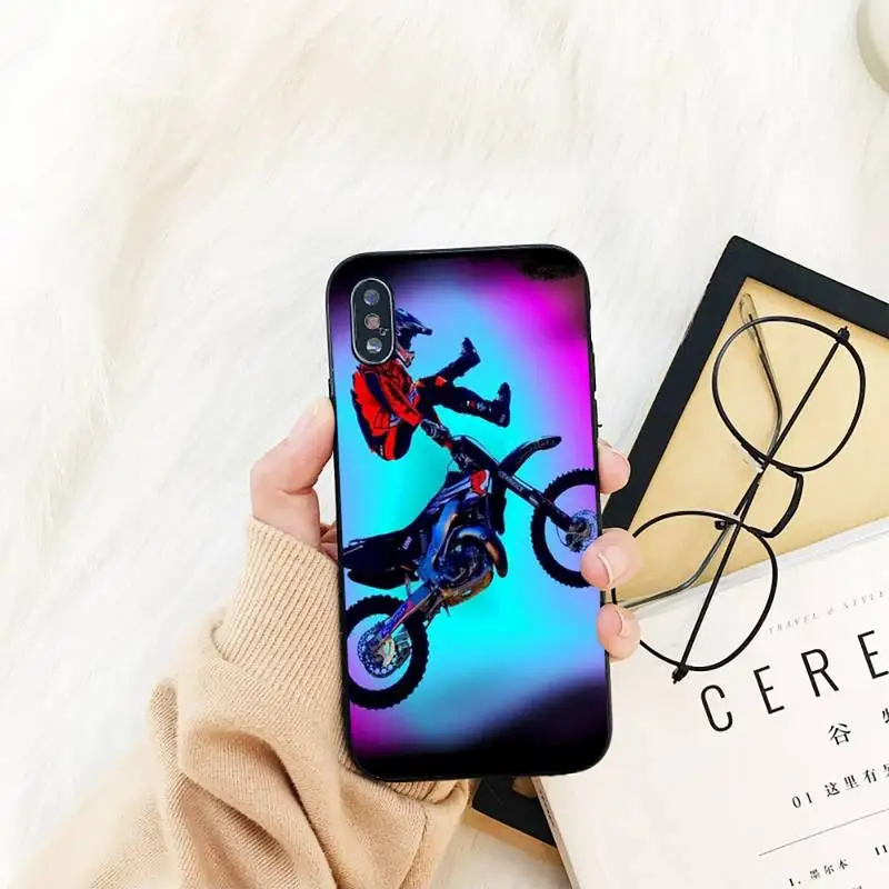 Yinuoda милый чехол для телефона мотокросса iPhone 11 8 7 6 6S Plus X XS MAX 5 5S SE 2020 XR pro | Мобильные