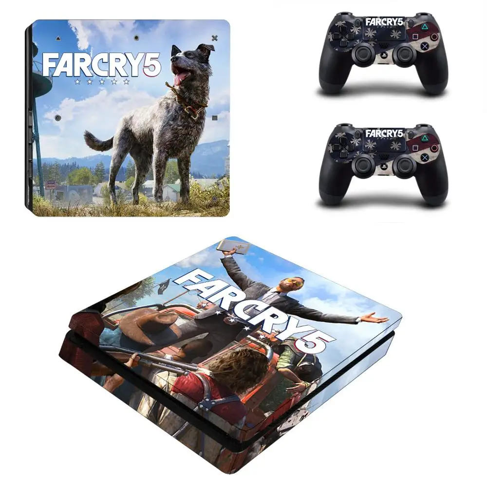Тонкие наклейки для PS4 Far Cry 5 PS 4 Play station тонкий стикер кожи Adesivos playstation Slim консоль и