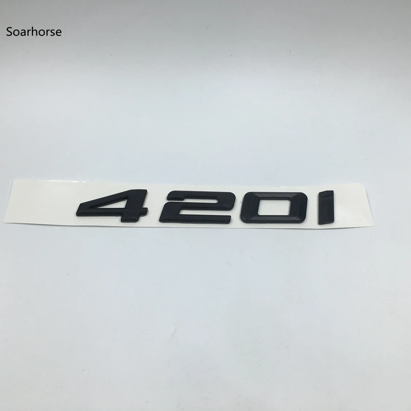 Soarhorse Черный ABS 420i 428i 430i 440i 435i 450i 480i буквы значок наклейка для BMW 4 серии F32 F33