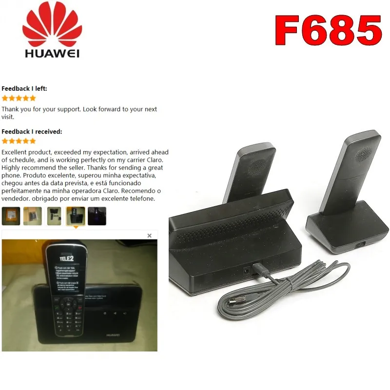Лот из 108 шт Huawei F685 UTMS/WCDMA 900/2100Mhz фиксированный беспроводной терминал и DECT