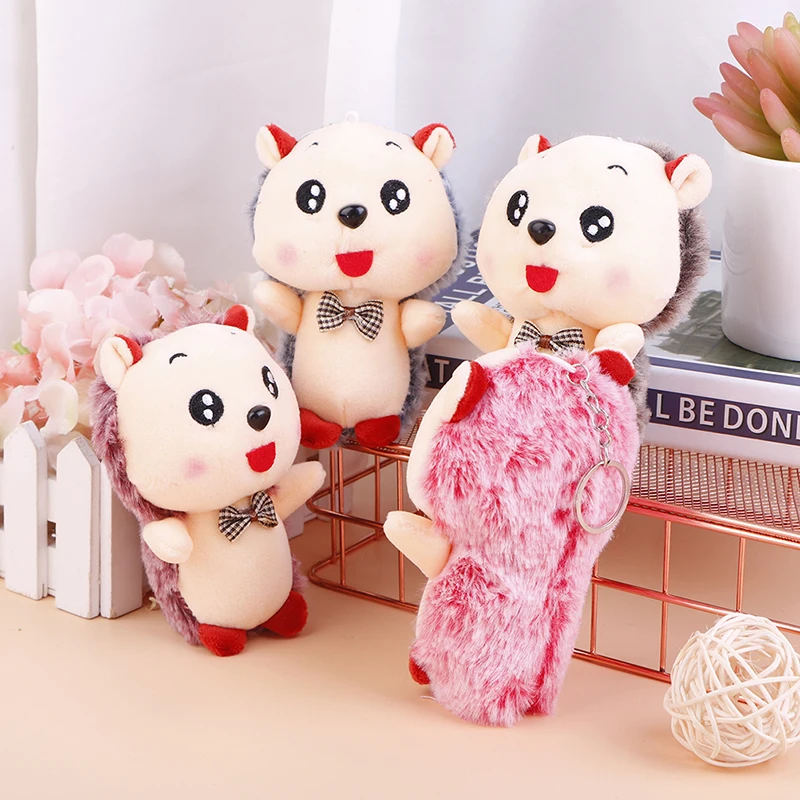 1 шт. маленькая игрушка в виде животного 12 см милый ежик плюшевая брелок украшение