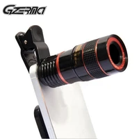 universal clip 12x zoom cell phone telescope lens telephoto external smartphone camera len for iphone se 11 x 8 7 for samsung s9
