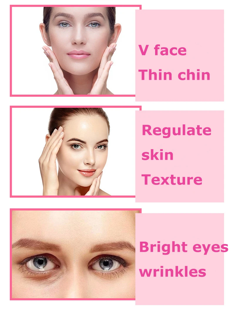 

2in1 Silicone Resin Face Massager Cleansing Facial Massage Transparent V Face Gua Sha Scraper Face-lift Refine Pores Beauty Tool