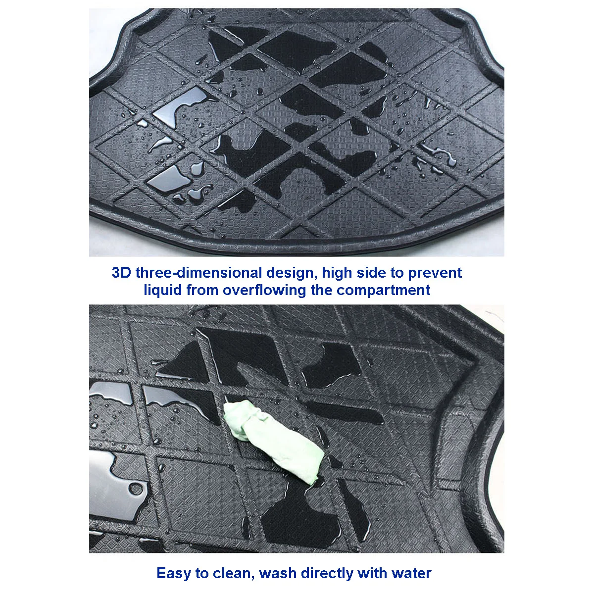 

For AUDI A1 A3 A4 A4L A5 A6 A6L Q7 Q5 Q3 Car Rear Trunk Boot Mat Floor Mats Anti Mud Carpet Cargo Waterproof