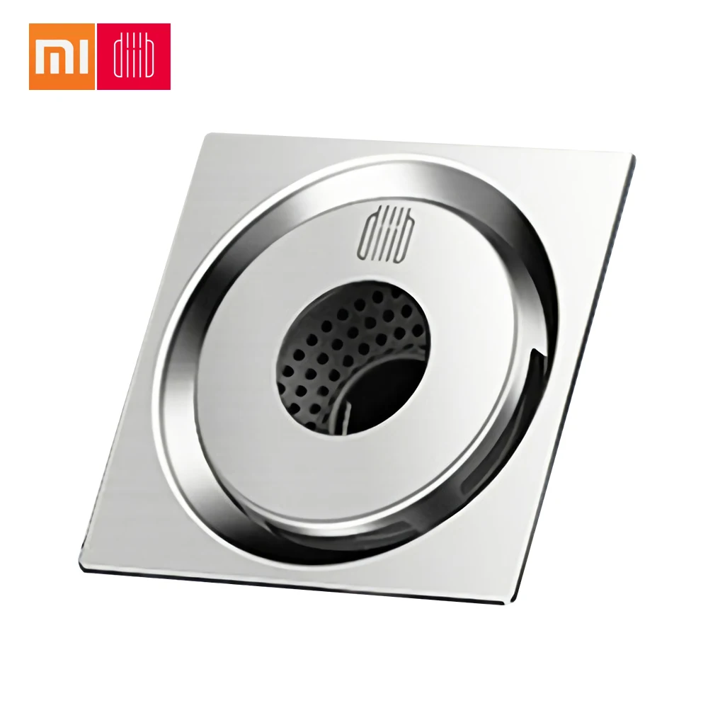 Xiaomi Diiib дезодорант для слива пола с защитой от насекомых 304 из нержавеющей стали, поворотный дренаж для дома, кухни, балкона, стиральная машина