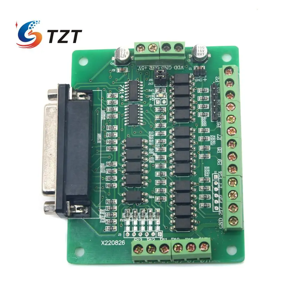 TZT CNC 6-осевой DB25 адаптер интерфейса для коммутационной платы MACH3 KCAM4 EMC2 + кабель |