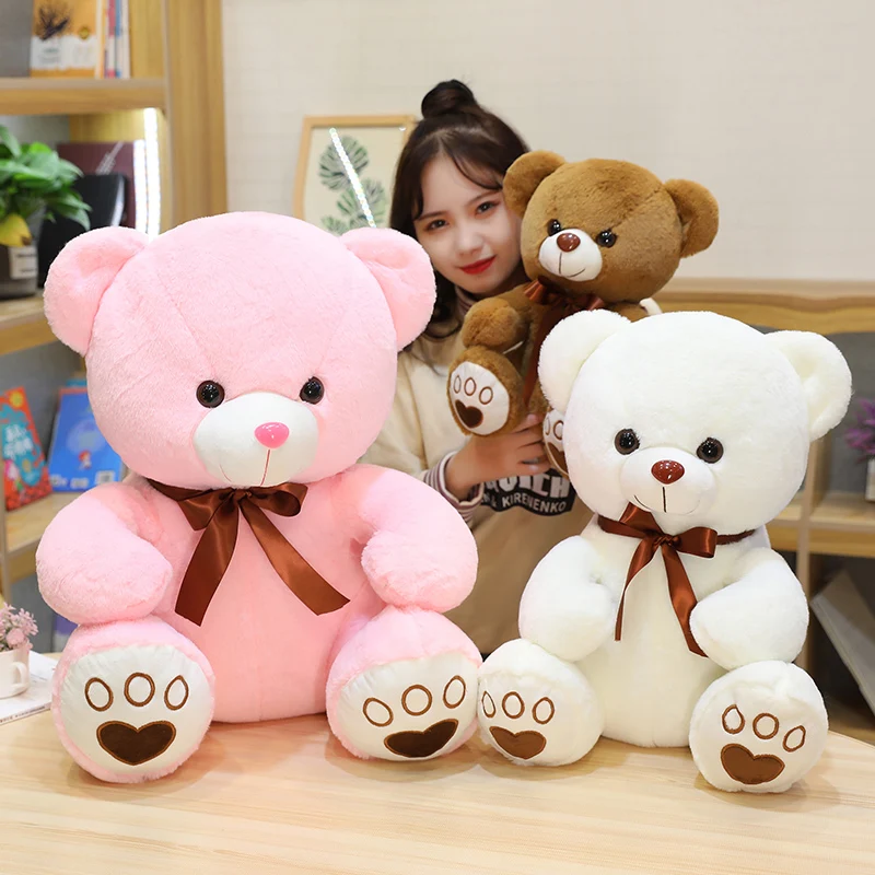 

Hot Sale 35/50/60cm 5 Colors High Qulity Cute Bear Stuffed Soft Plush Toy for Child Girls Lover Birthday Valentine's Gifts