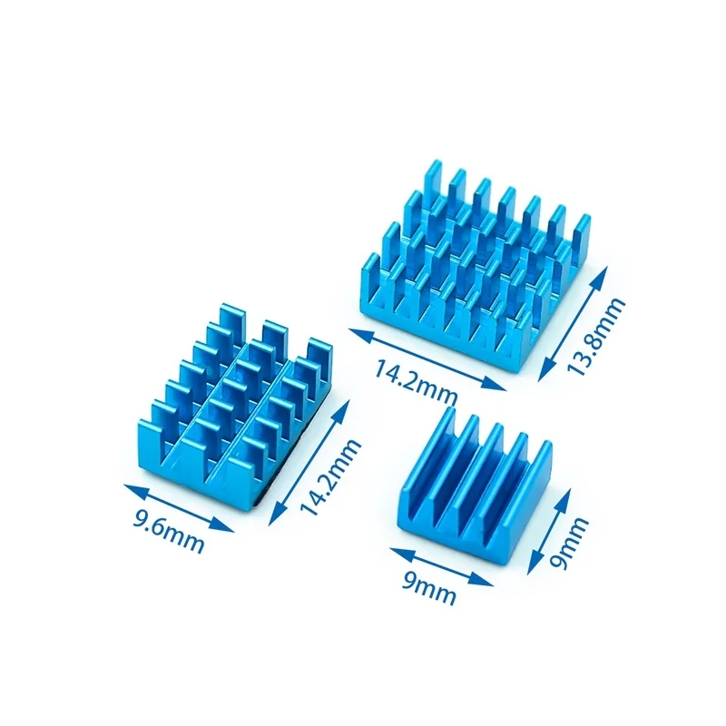 3 шт./компл. Raspberry PI 4B анодированный цветной теплоотвод костюм основная плата IC