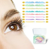 silicone eyelash perm pad colorful recycling lashes rods shield lifting 3d eyelash curler accessories applicator tools 8 pairs
