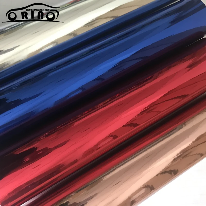 Высокое растяжимое зеркало серебро хром гибкий виниловый Обёрточная бумага