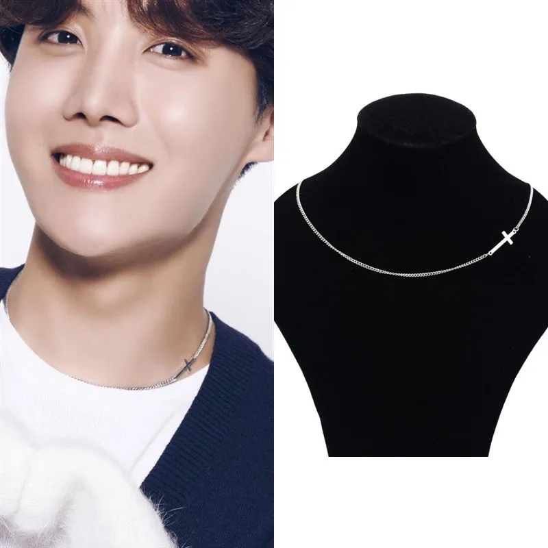 New Simple Classic fashion double sided cross Silver Pendant Girl Short Long Chain Necklaces Jewelry for women man