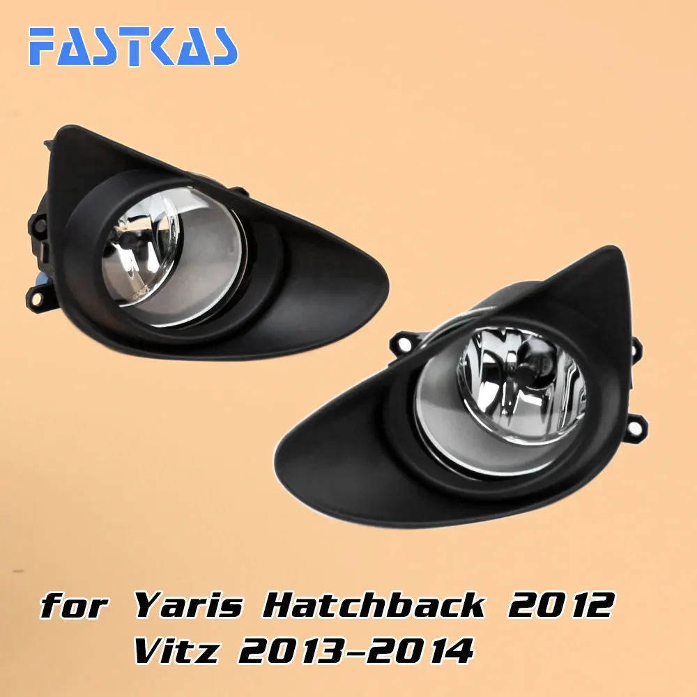 Светильник противотуманная фара 12 В 55 Вт для хэтчбека Toyota Yaris 2012 Vitz 2013 2014 левая и