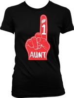 number one aunt hand mothers day family juniors t shirt
