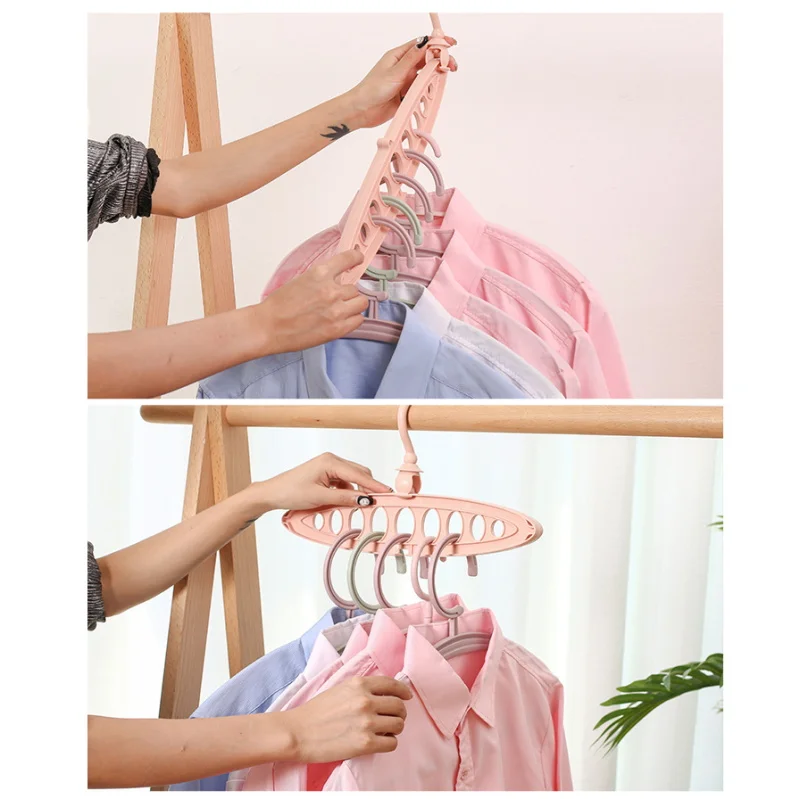 

Plastic Magic Hanger Wardrobe Closet Bar Clothes Coat Organizer Space Saver