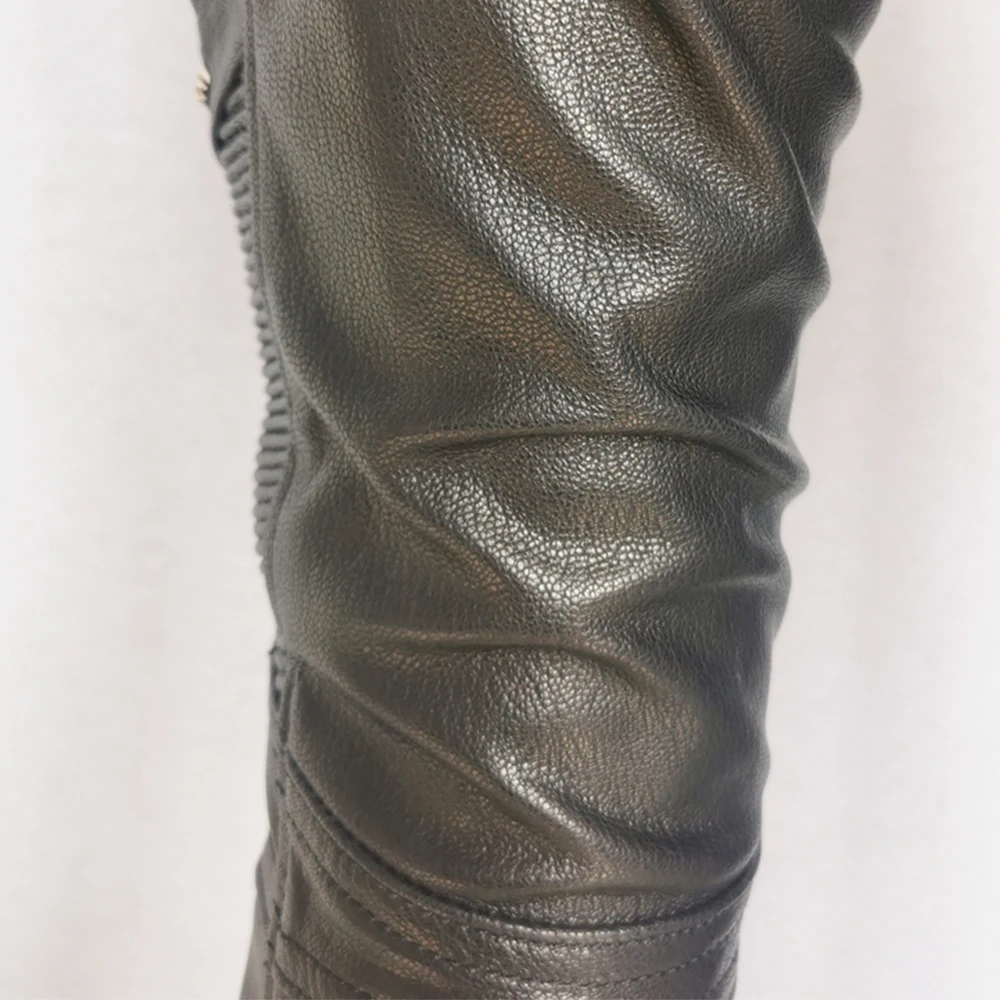 

Motorcycle Biker Pant Men Leather Pants Soft 100% Goatskin Imitation Deerskin Men's Moto Trousers Spring Autumn 4XL M521