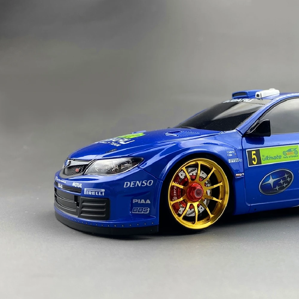 Желтое металлическое колесо для дрифта RC Kyosho MA020/030 FWD WLtoys K969/K989 диаметром 22 мм 4 шт.