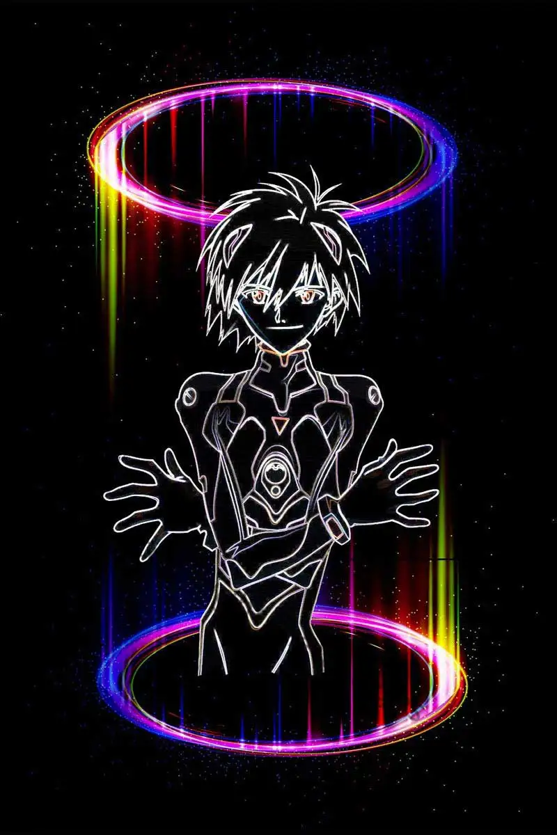 

Неоновые оловянные пластины Kaworu Nagisa, декор для стен, декор для комнаты, Ретро винтажный металлический знак, неоновая вывеска для клуба, мужс...