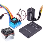 3650 3100kv 3900kv 4300kv бесщеточный двигатель 45A 60A 80A 120A бесщеточный ESC электрический регулятор скорости с вентилятором для 1:10 110 RC Car