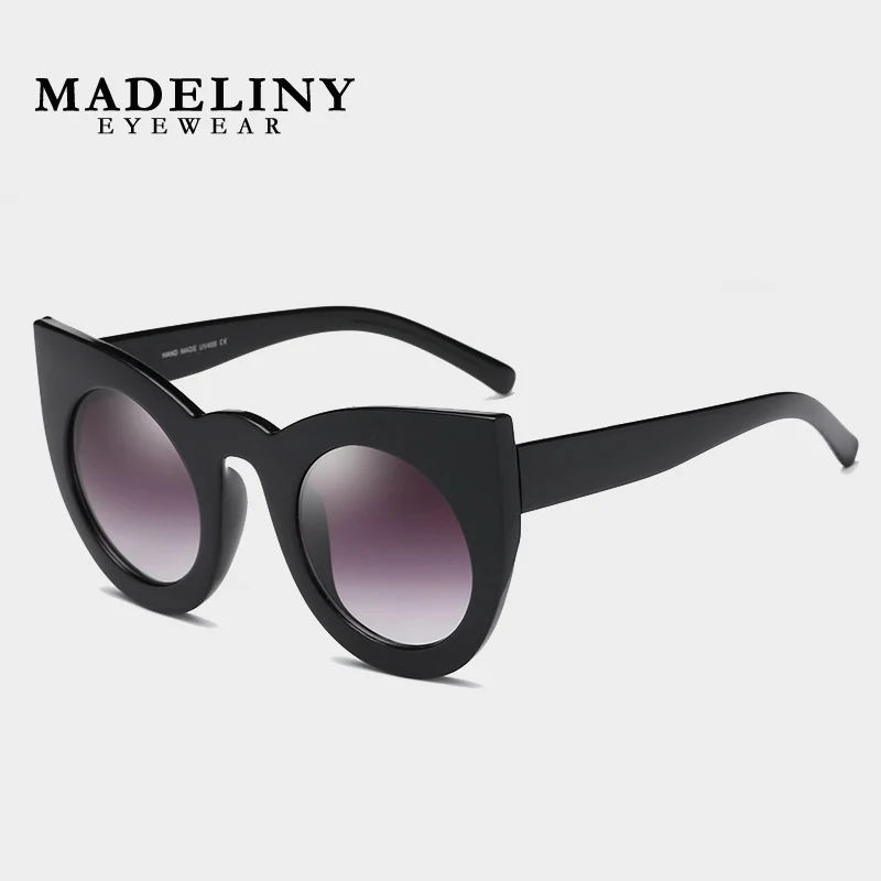 Женские солнцезащитные очки кошачий глаз MADELINY винтажные Круглые Солнцезащитные