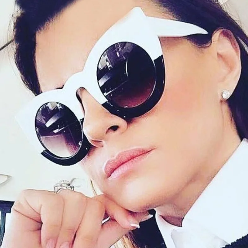 

New Fashion Retro Sunglasses European and American Cat Eye Sunglasses Men and Women Personality Sunglasses Trend Sunglasses