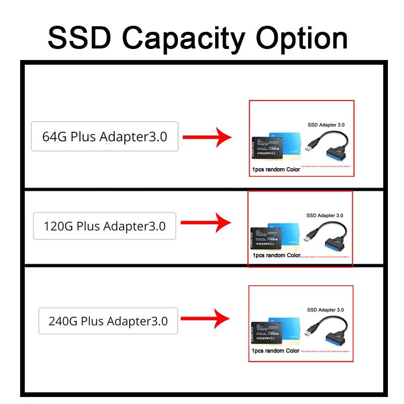 Рекламные SSD 120 ГБ 240 ГБ 64G твердотельных дисков 2," ноутбук 480 ГБ 1 ТБ/2 T Phison чип жесткий диск HDD челнока Тетрадь Disque ssd