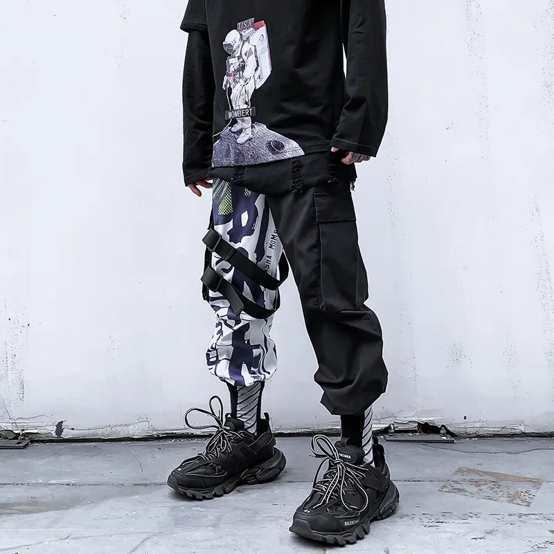 Уличная одежда повседневные штаны мужские свободные шаровары джоггеры модные
