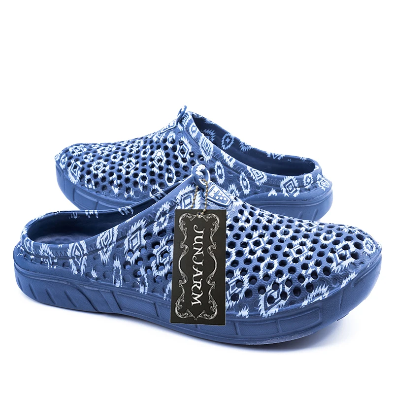 Сандалии JUNJARM мужские с перфорацией дышащие пляжные тапочки повседневные