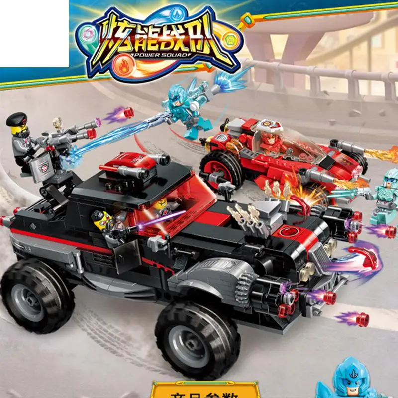 Внедорожный автомобиль серии супер герой строительные блоки Наборы кубиков