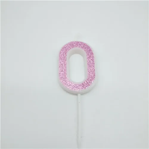 pink 0 Номер, для детей 0, 1 2 3 4 5 6 7 8 9 Творческий Розовый свечи, дети, одежда для мальчиков и девочек Топпер для торта «С Днем Рождения» свечи для украшения для торта для вечеринки - Цвет: pink 0