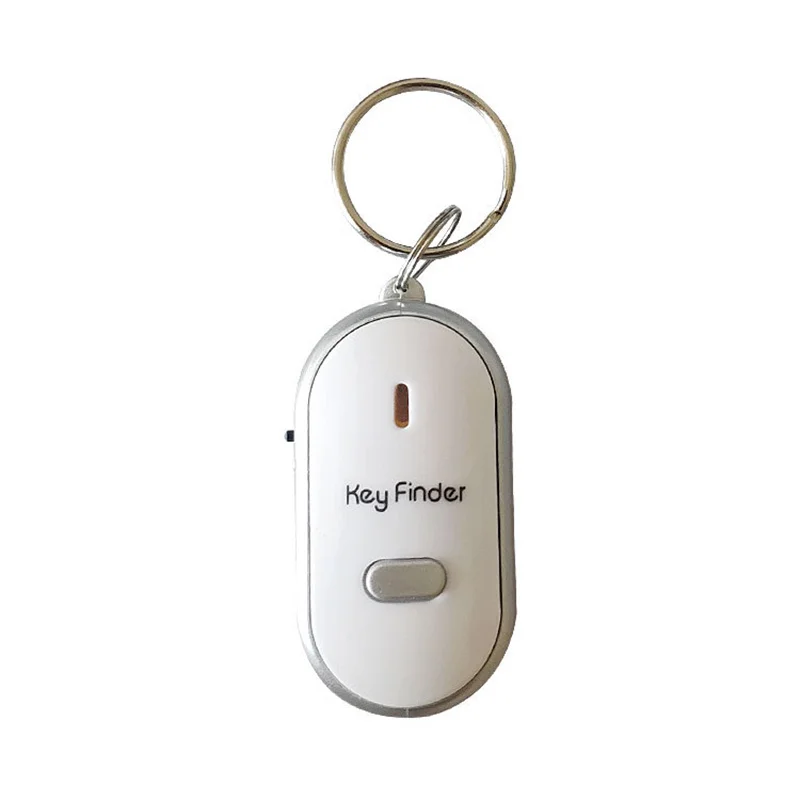 

LED Whistle Key Finder Flashing Beeping Sound Control Alarm Anti-Lost Key Locator Finder Tracker with Key Ring