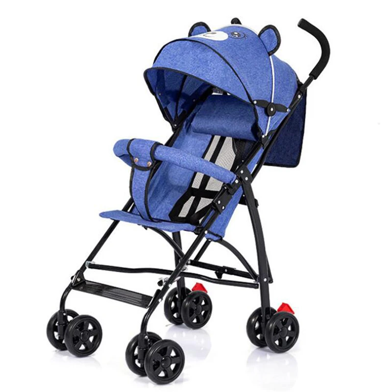 

Складная портативная детская коляска, легкий вес, 4 колеса, амортизационная коляска