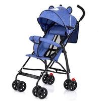 only sitting folding portable baby stroller baby carriage travel light weight 4 wheels shock absorption trolley