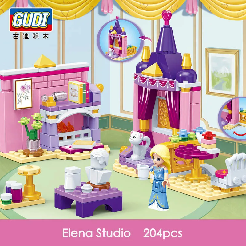 Принцесса серии замок вечерние строительные блоки наборы кирпичи Legoes друг