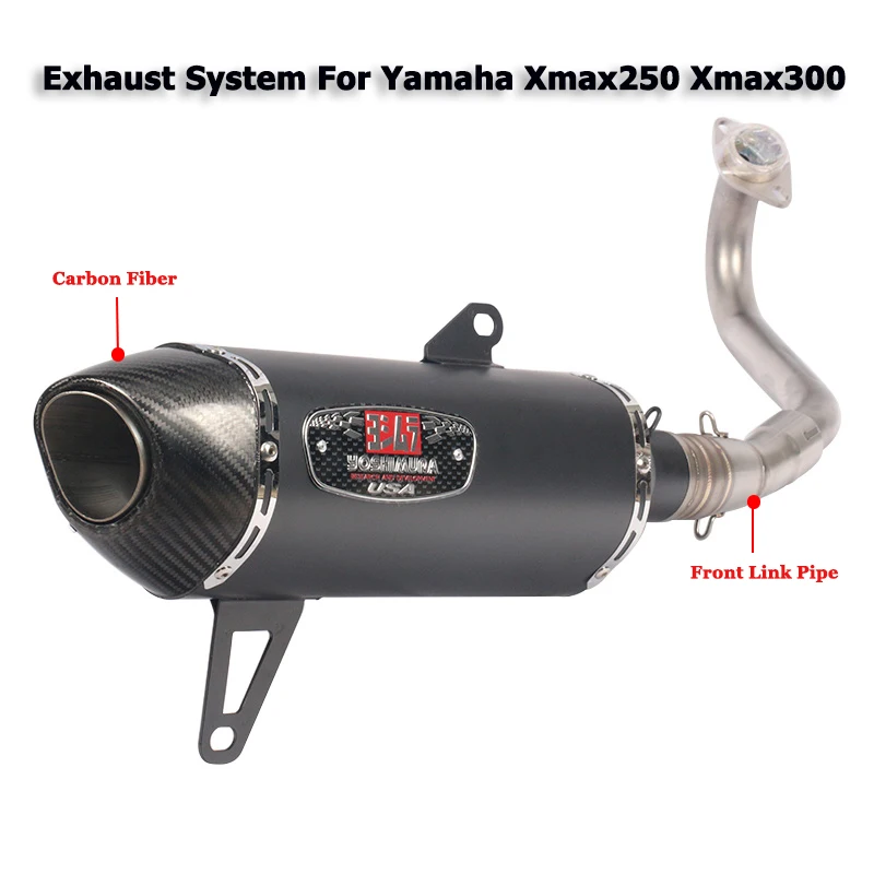 D Для Yamaha xmax 300 xmax 250 xmax 400 мотоцикл Yoshimura выхлопная полная система Модифицированная Передняя Mid Link с глушителем - Цвет: D