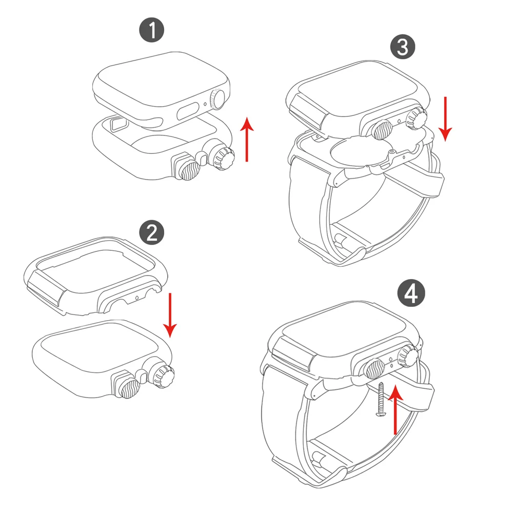 

Camouflage Waterproof Protective Case Cover for Apple Watch SE Band Series 6 5 4 3 Sport Silicone Strap 44mm 40mm 42mm Bracelet