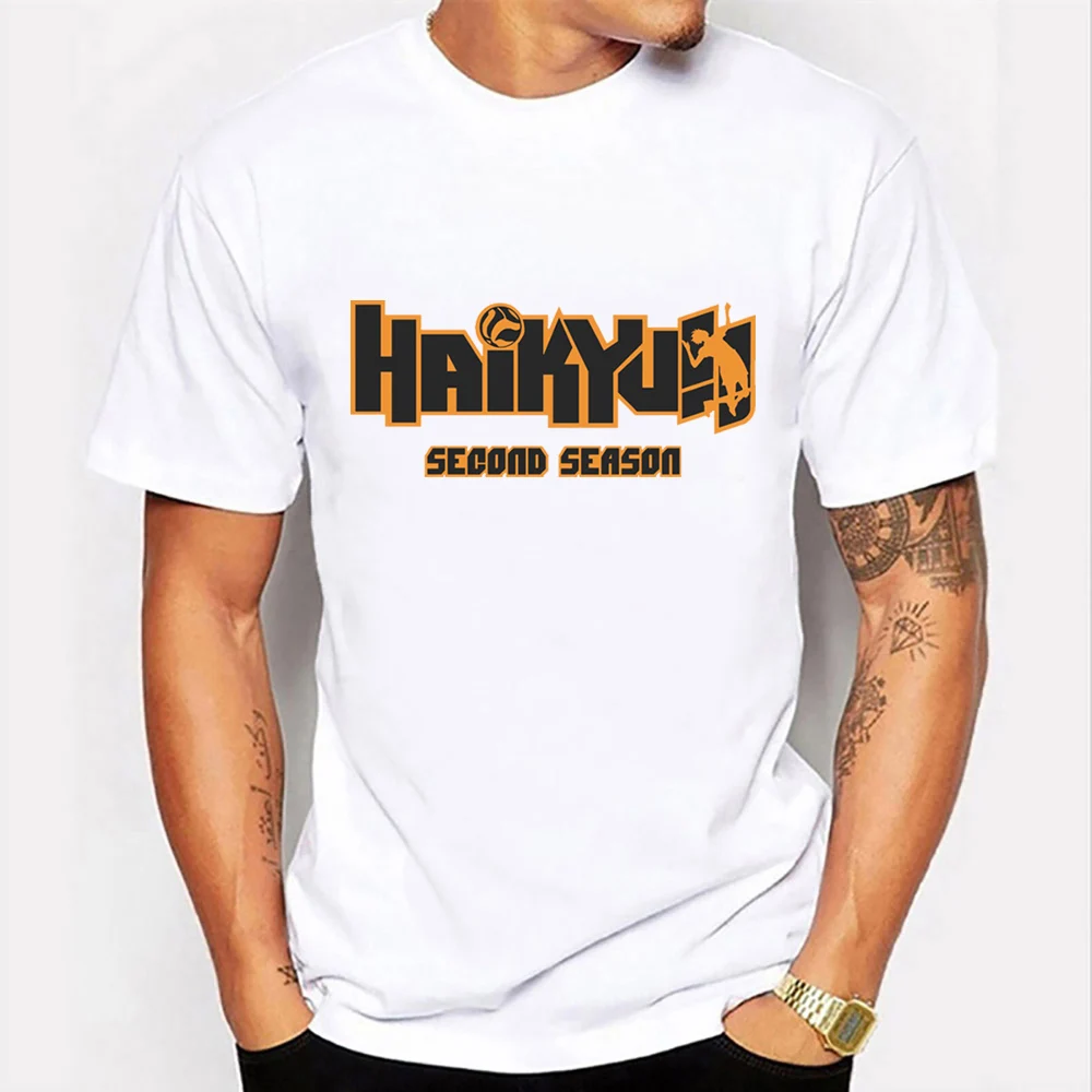 

Haikyuu T Shirts Fururodaki High School T-Shirts Summer Men Oversized T Shirt Volleyball Club Short Sleeve Tee Round Neck Tops