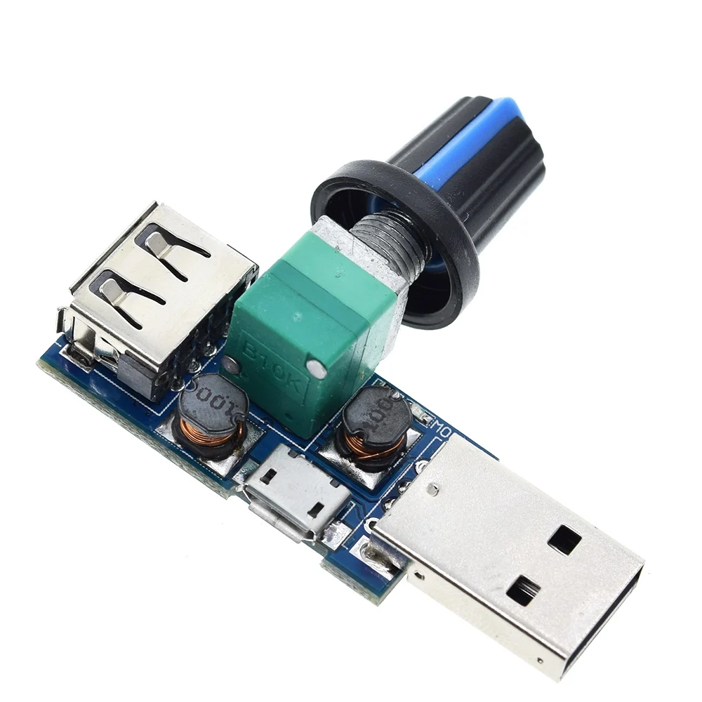 DC 4V-12V 5W XY-FS USB-вентилятор бесступенчатый регулятор скорости вентилятора USB