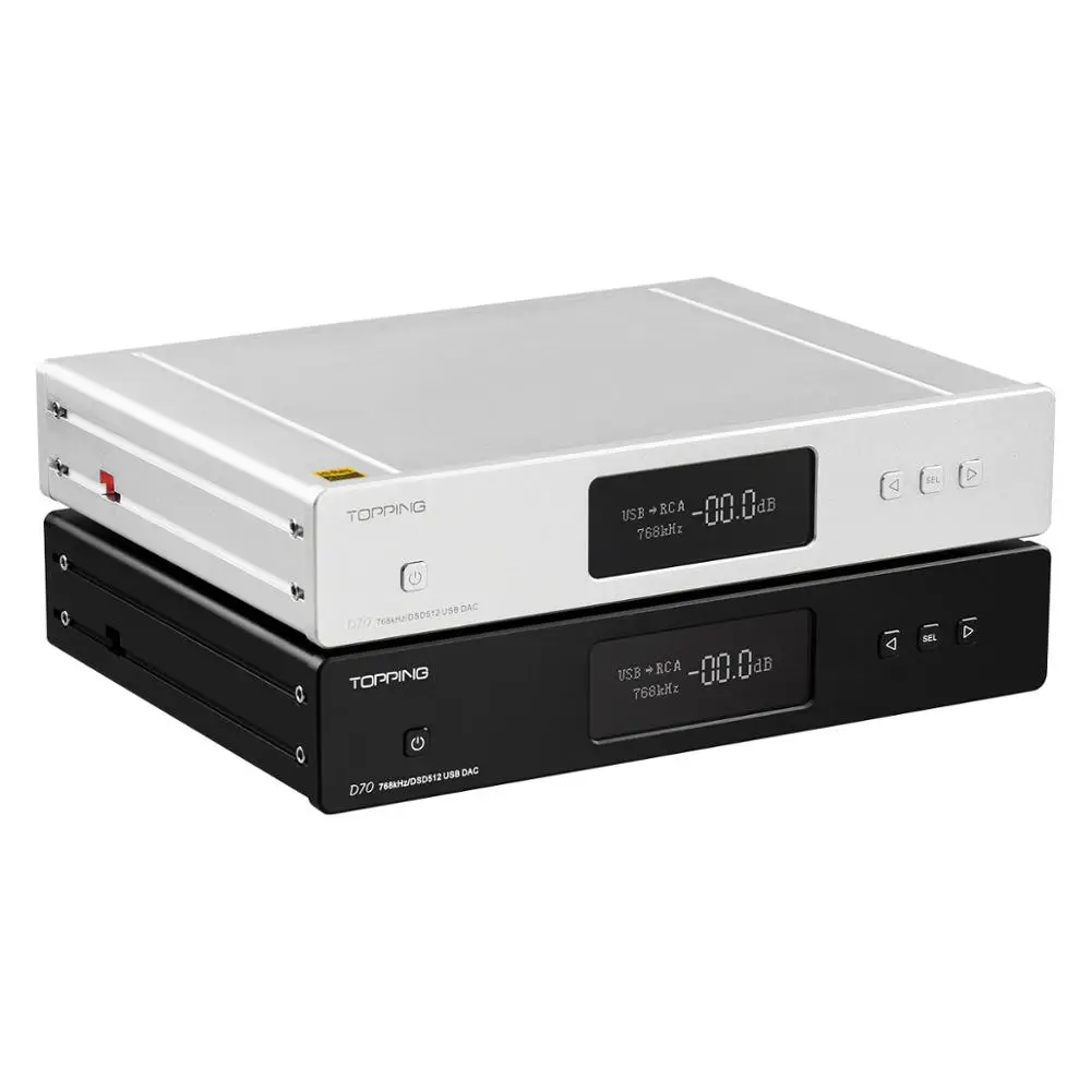 TOPPING D70 декодер AK4497 * 2 DAC AK4118 XMOS XU208 DSD512 Native 32 бит/768 кГц Hi Res аудио с декодером