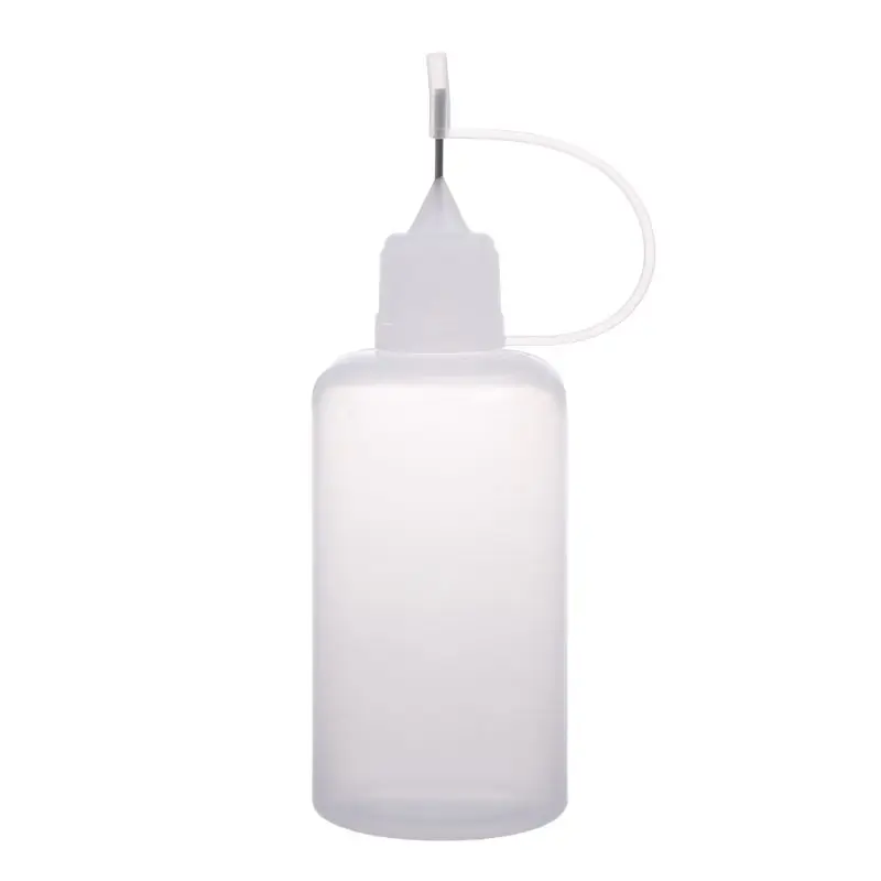 

1PC 10-50ml Empty Plastic Needle Tip Childproof Cap Dropper Liquid Juice Bottles
