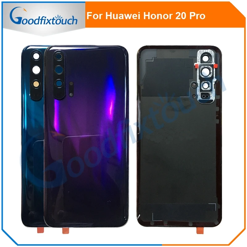 Задняя крышка аккумулятора для Huawei Honor 20 Pro задняя задней двери с объективом