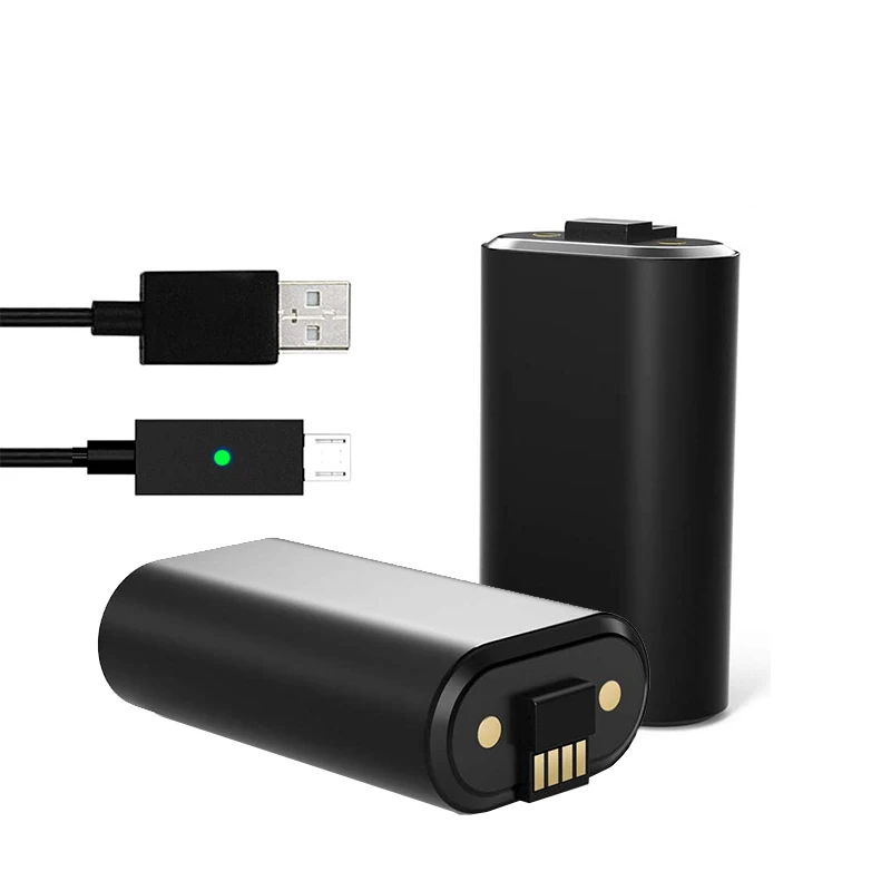 

For Xbox one X S Charge Battery Xbox One Series Wireless Controllers 1600mA NiMH Battery x 2 and 250 CM USB Charging Data Cable