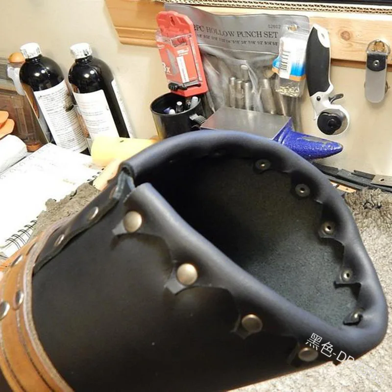 Колчан для стрел черного цвета дизайн с задней спиной из чистой кожи стрельбы