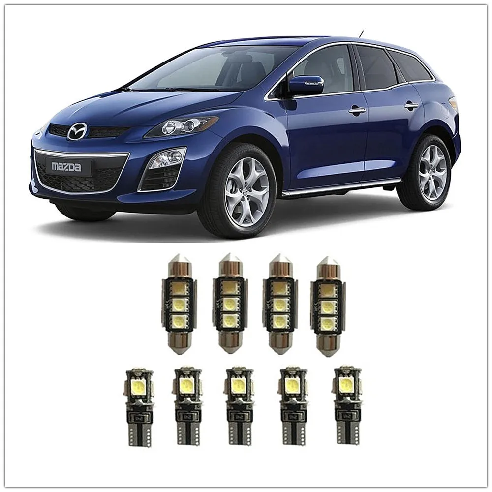 9 шт. интерьер посылка комплект белый светодиодный для Мазда Miata Millenia MPV Субару