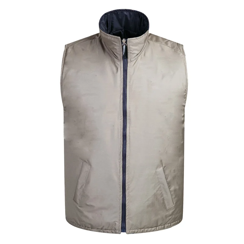 Зимний мужской жилет размера плюс 2019 уплотненный теплый фотографа с карманами