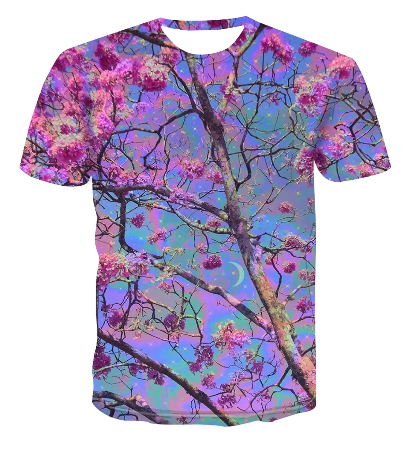 Новинка лета 2020 Мужская 3d футболка с психоделическим принтом модная и